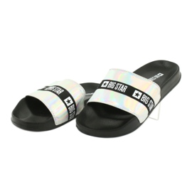 Pantofole da donna HOLO Big Star 274A005 nero grigio 2