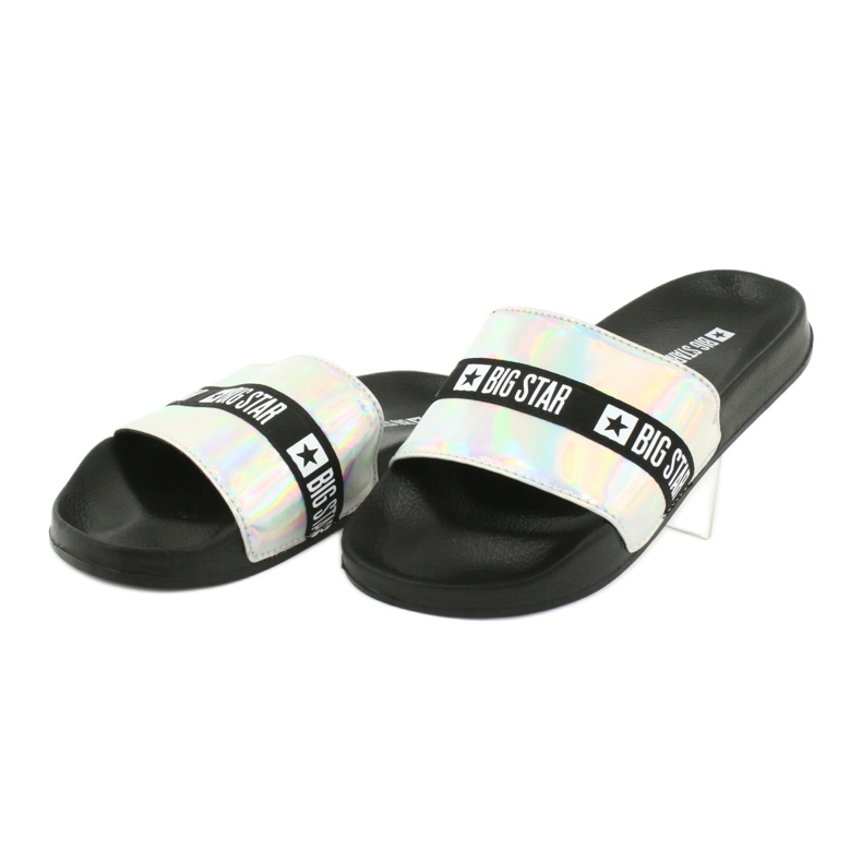 Pantofole da donna HOLO Big Star 274A005 nero grigio 2