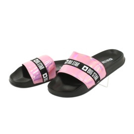 Pantofole da donna HOLO Big Star GG274A008 rosa 4