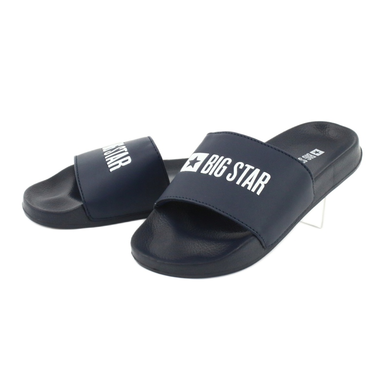 Big Star Pantofole da spiaggia GG174934 blu navy bianca 2
