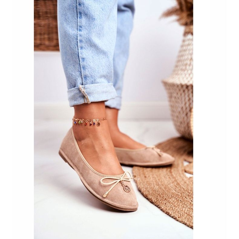Ballerine da donna Lu Boo Suede Beige Layla 1
