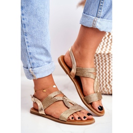 BUGO Sandali Bassi Donna Oro Rachel d'oro 2