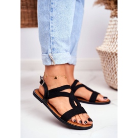 BUGO Sandali da donna Flat Black Rachel nero 1