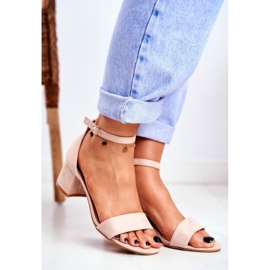 BUGO Sandali Donna Camoscio Beige Oh Baby! 1