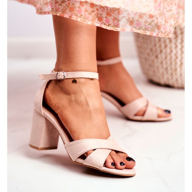 BUGO Sandali Donna Camoscio Beige Lady Million 2