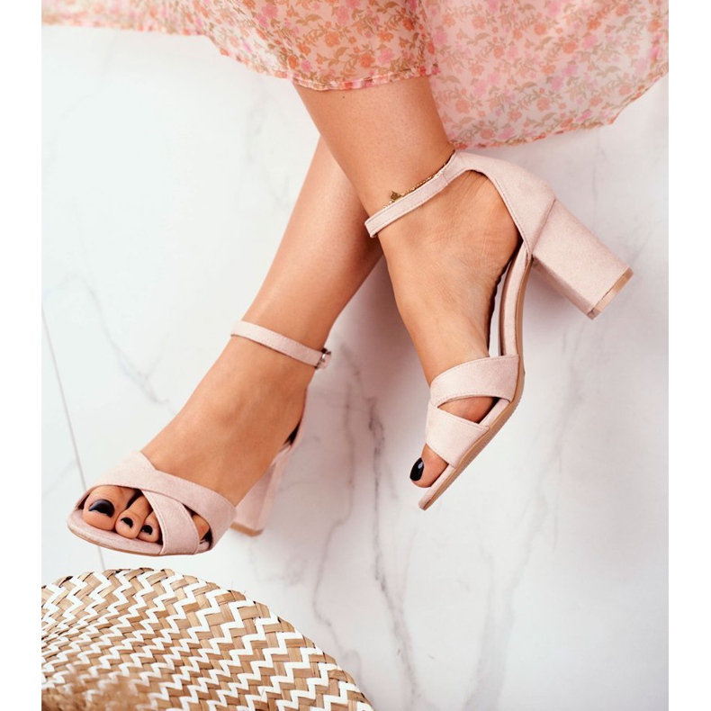 BUGO Sandali Donna Camoscio Beige Lady Million 1