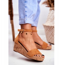 PS1 Sandali da donna con zeppa Cammello MarryMe marrone 2