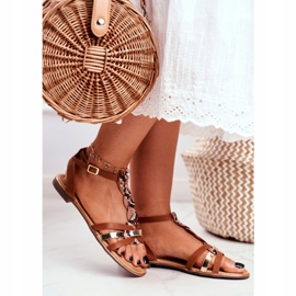 Sandali da donna Elegant Brown Snakeskin Brooke marrone 2