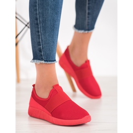 Scarpe sportive slip-on rosso 1
