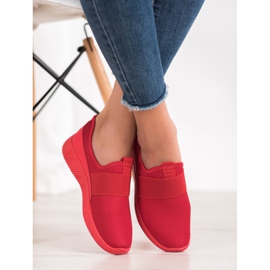 Scarpe sportive slip-on rosso 2