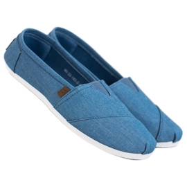 Scarpe da ginnastica blu slip-on 1