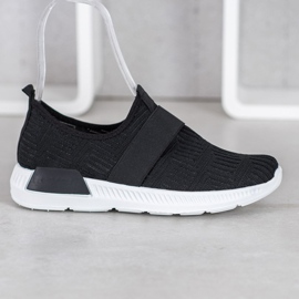 SHELOVET Scarpe sportive slip-on nero 2