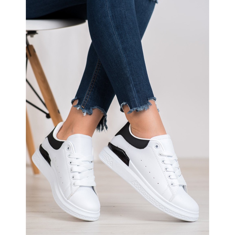 SHELOVET Scarpe sportive alla moda bianca 1