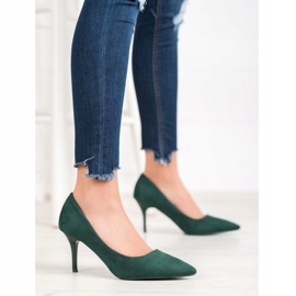 Small Swan Tacchi alti casual verde 2