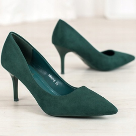 Small Swan Tacchi alti casual verde 1
