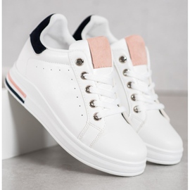 SHELOVET Scarpe da ginnastica bianche alla moda bianca 1