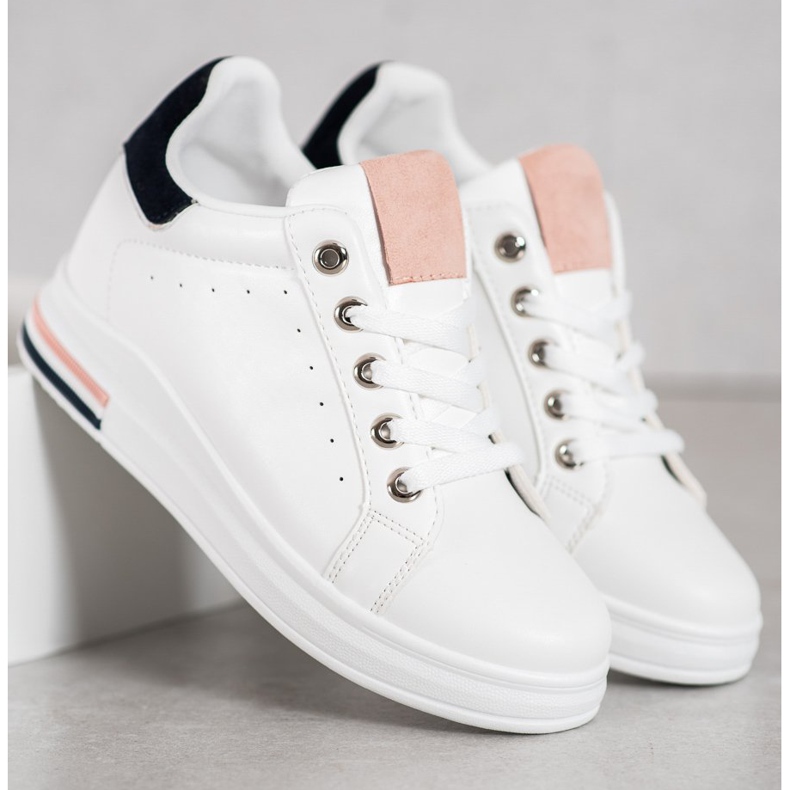 SHELOVET Scarpe da ginnastica bianche alla moda bianca 1