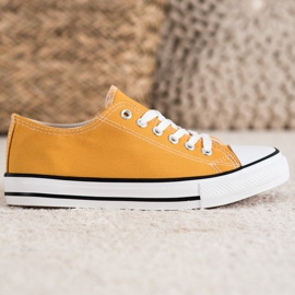 SHELOVET Scarpe da ginnastica gialle giallo 1