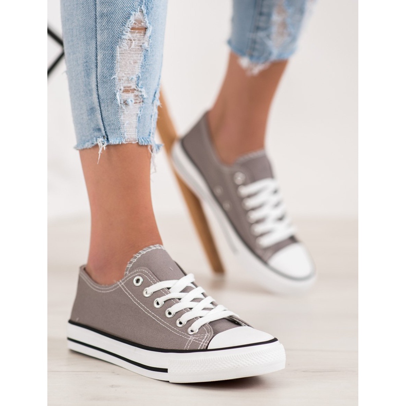 SHELOVET Scarpe da ginnastica grigie grigio 2