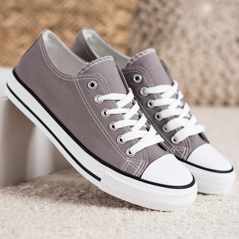 SHELOVET Scarpe da ginnastica grigie grigio 1