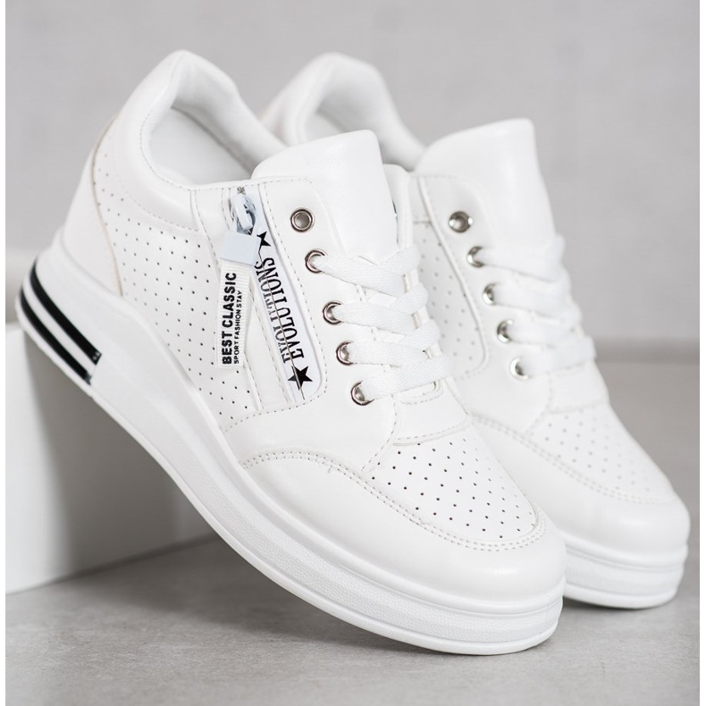 SHELOVET Sneakers bianche Evolutions bianca 1
