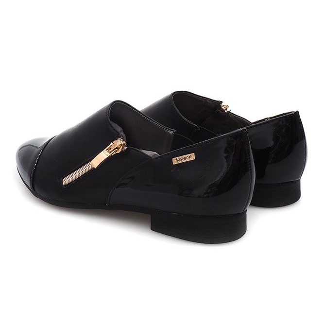 Scarpe Classiche Con Cerniera 2060B Nere nero 1