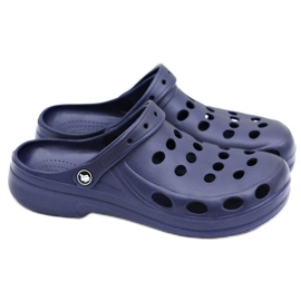 Flameshoes Sandali Pantofole da Uomo Navy Blue Crocs blu navy 1