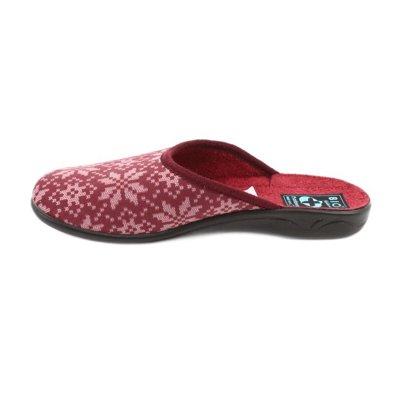 Pantofole Velour Adanex 25409 Borgogna rosso multicolore 1