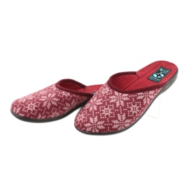 Pantofole Velour Adanex 25409 Borgogna rosso multicolore 2