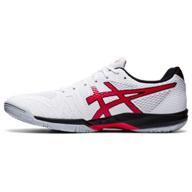 Scarpe da squash Asics Gel Blade 7 M 1071A029-101 bianca rosso 1
