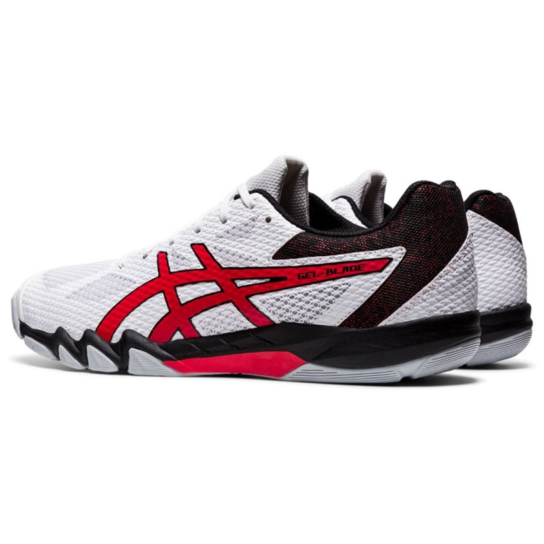 Scarpe da squash Asics Gel Blade 7 M 1071A029-101 bianco rosso 2