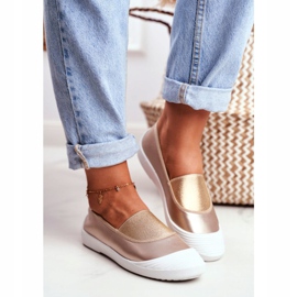 LU BOO Sneakers Slip On Slip-on Oro Sneakers Justy d'oro 2
