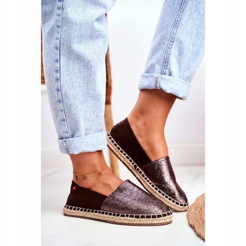 Espadrillas da donna Suola intrecciata Marrone Big Star DD274A146 2