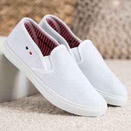 SHELOVET Sneakers in tessuto bianco bianca 1