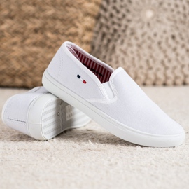 SHELOVET Sneakers in tessuto bianco 2