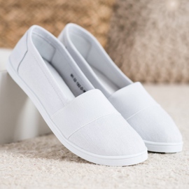SHELOVET Sneakers slip-on bianca 1