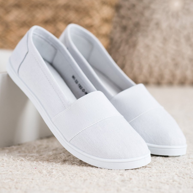 SHELOVET Sneakers slip-on bianca 1