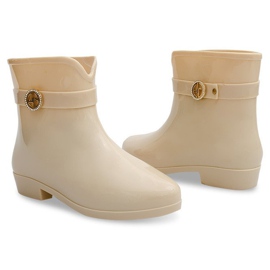 Stivali Wellington con fiocco BL02 Beige 1