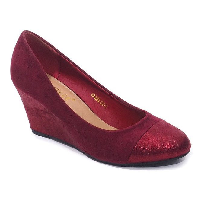Décolleté con zeppa 20-292 Vino rosso 2