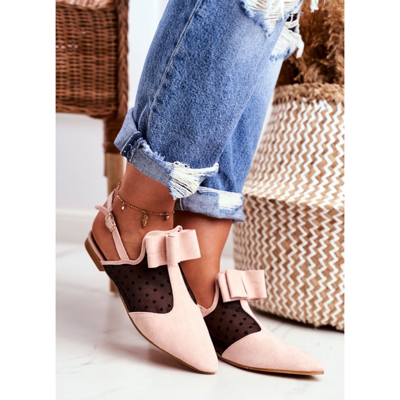 Lu Boo Ballerina Donna Fiocchi Mule Pink Domino rosa 2