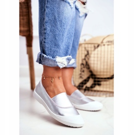 LU BOO Sneakers Slip On Sneakers Slip-on Argento Justy grigio 1