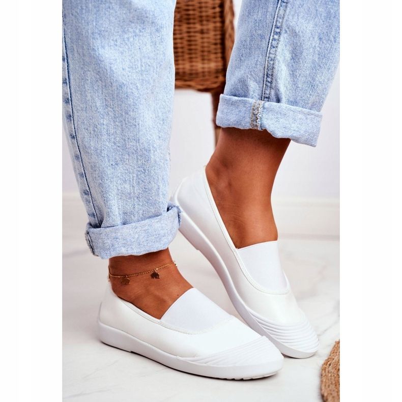 LU BOO Sneakers Slip On Sneakers Slip-on Bianco Justy bianca 1