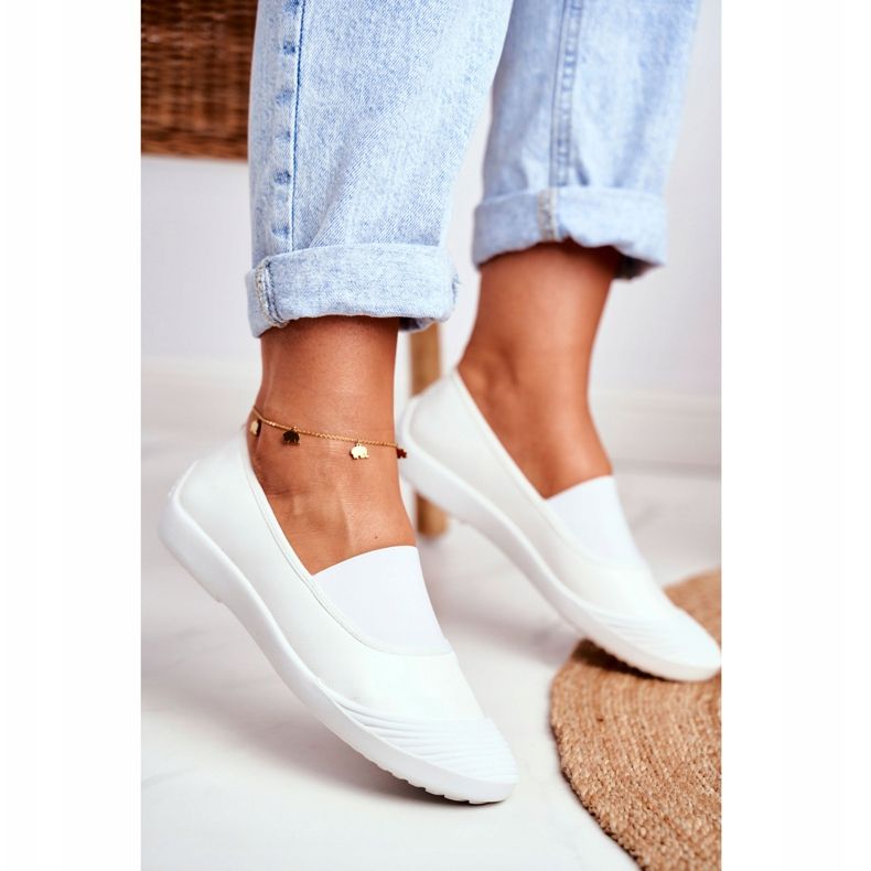 LU BOO Sneakers Slip On Sneakers Slip-on Bianco Justy bianca 2