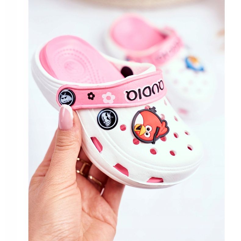 Schiuma Crooks per bambini White Birds AngryBirds bianco rosa 2