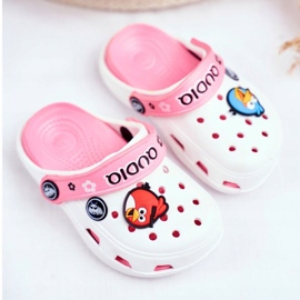 Schiuma Crooks per bambini White Birds AngryBirds bianco rosa 1