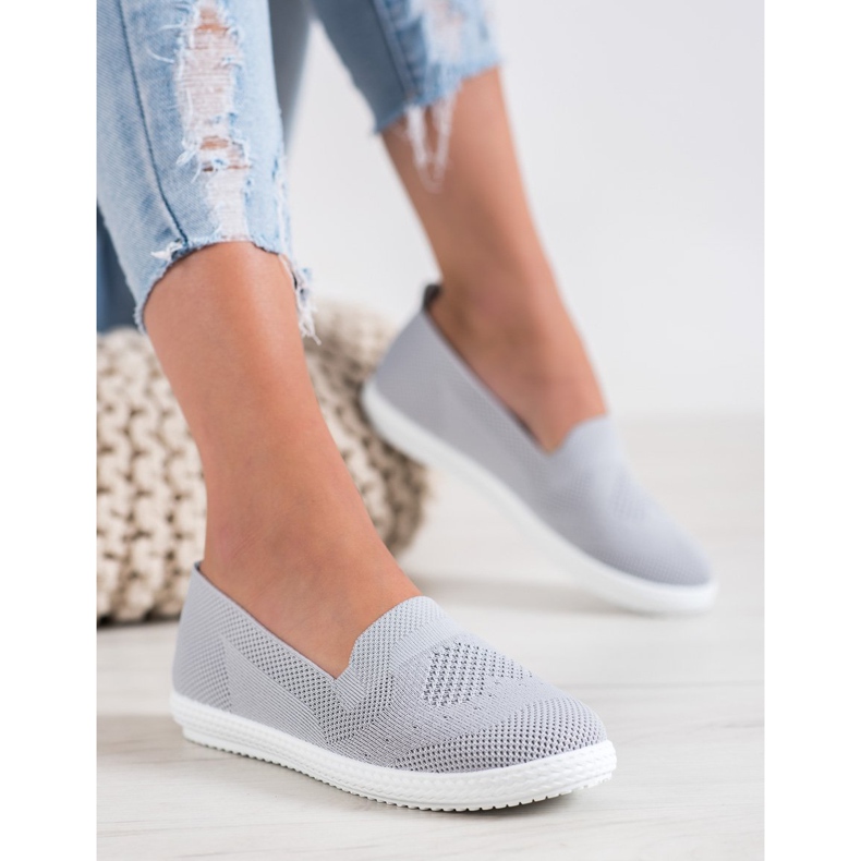 Via Giulia  Sneakers traforate grigie grigio 2