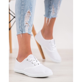 SHELOVET Scarpe da ginnastica bianche chiare bianca 2