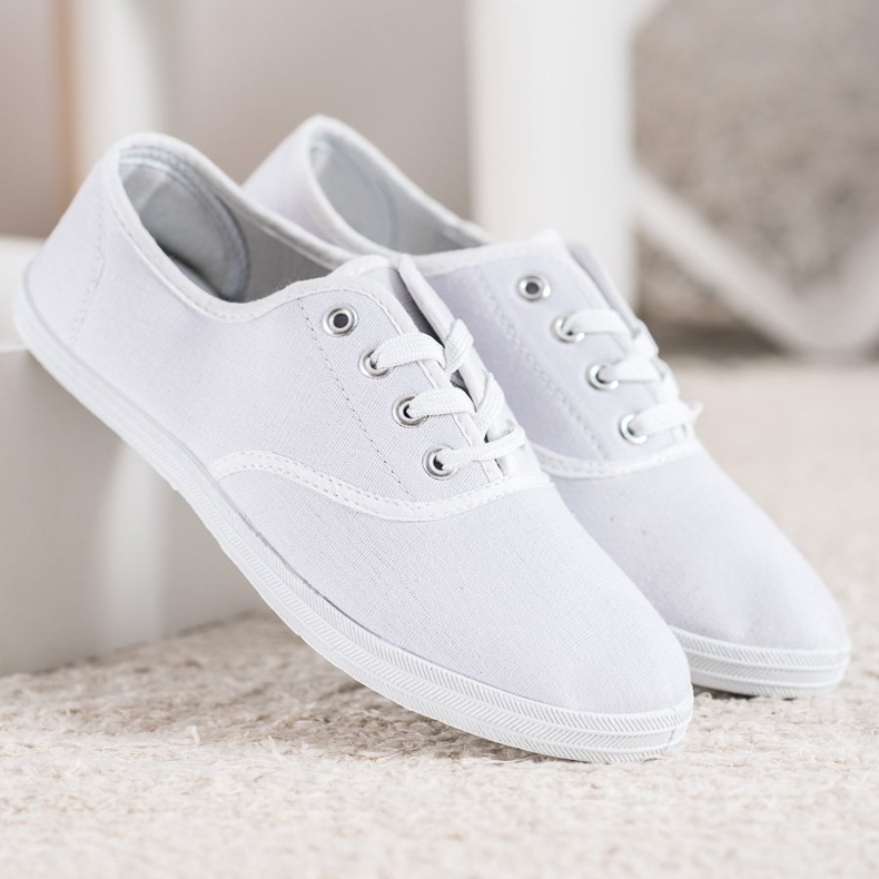 SHELOVET Scarpe da ginnastica bianche chiare bianca 1