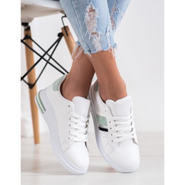 SHELOVET Sneakers Con Inserti In Camoscio bianca 1