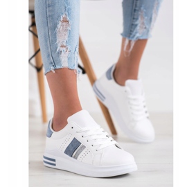 SHELOVET Sneakers Con Inserti In Camoscio bianca 1